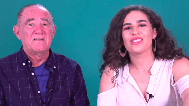 Em vídeo com a filha Livian, Renato Aragão "se transforma" em personagem drag