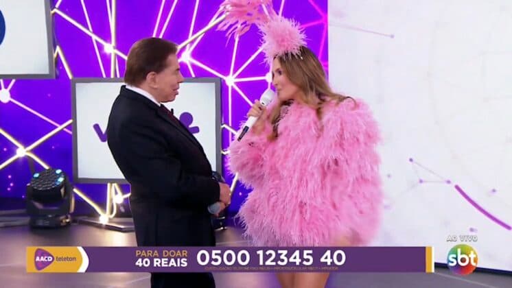 Após ser acusado de "assediar'' Claudia Leitte, Silvio Santos fala sobre a polêmica com a cantora