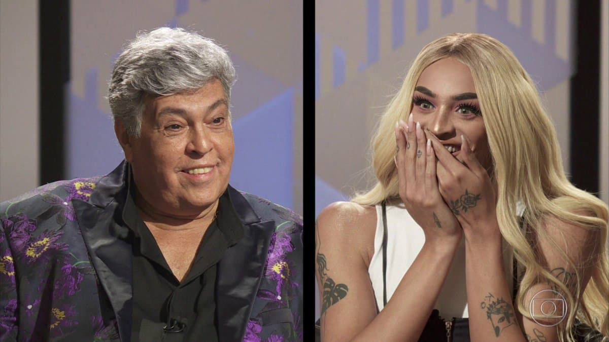 Sidney Magal e Pabllo Vittar estiveram no Fantástico (Foto: Reprodução/Globo) Sidney Magal e Pabllo Vittar estiveram no Fantástico (Foto: Reprodução/Globo)