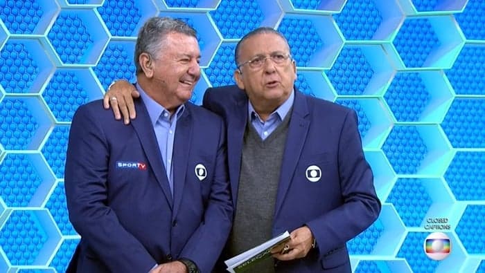Arnaldo Cezar Coelho se despede da Globo e Galvão Bueno se emociona ao vivo