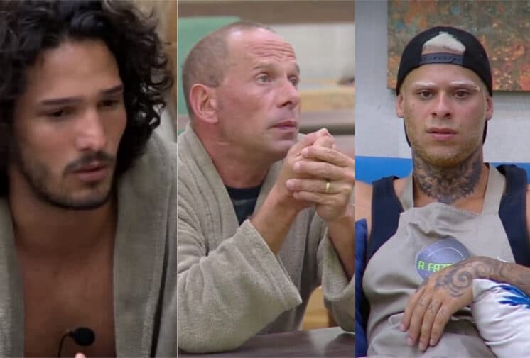 A Fazenda: Rafael Ilha, João Zoli e Leo Stronda estão na roça; quem deve ficar?