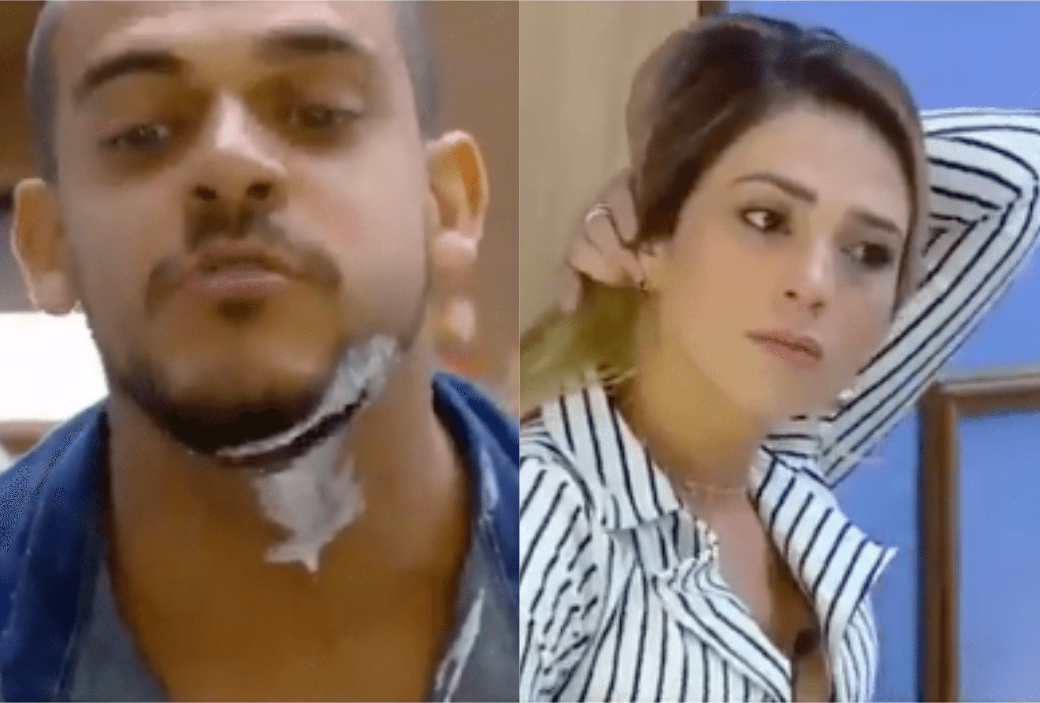 Nadja e Caique em forte discussão na Fazenda 10