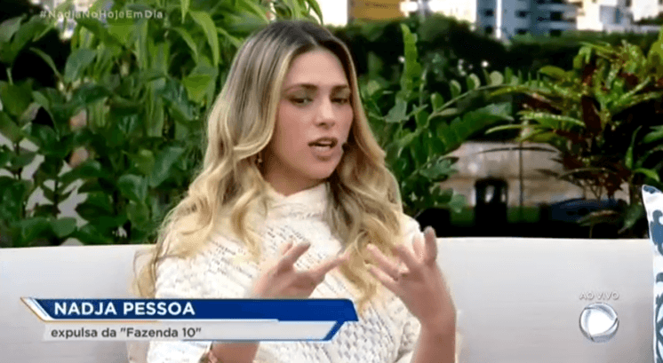 Nadja solta o verbo no Hoje em Dia e se revolta com as imagens de A Fazenda