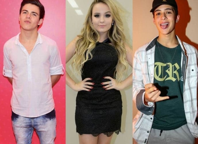 Ex's namorados de Larissa Manoela, João Guilherme e Thomaz Costas posam juntos após confusões do passado