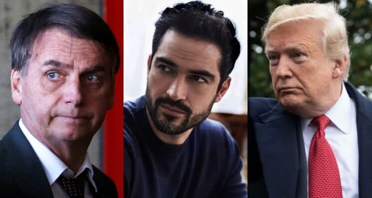 Ex-RBD, Poncho Herrera alfineta Trump e detona presidente do Brasil, Jair Bolsonaro