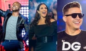 Famosos que vão se apresentar o Show da Virada, na Globo. (Foto: Reprodução)