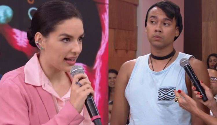 Kéfera debateu com rapaz no Encontro com Fátima Bernardes (Foto: Montagem) Kéfera debateu com rapaz no Encontro com Fátima Bernardes (Foto: Montagem)