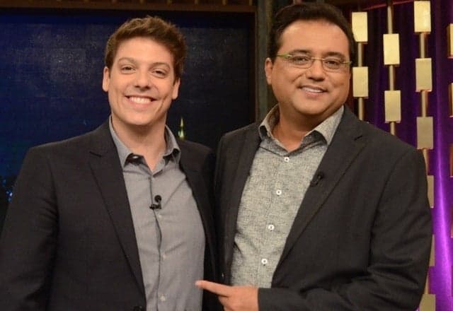 Geraldo Luís faz brincadeira com Fábio Porchat em público e arranca risadas