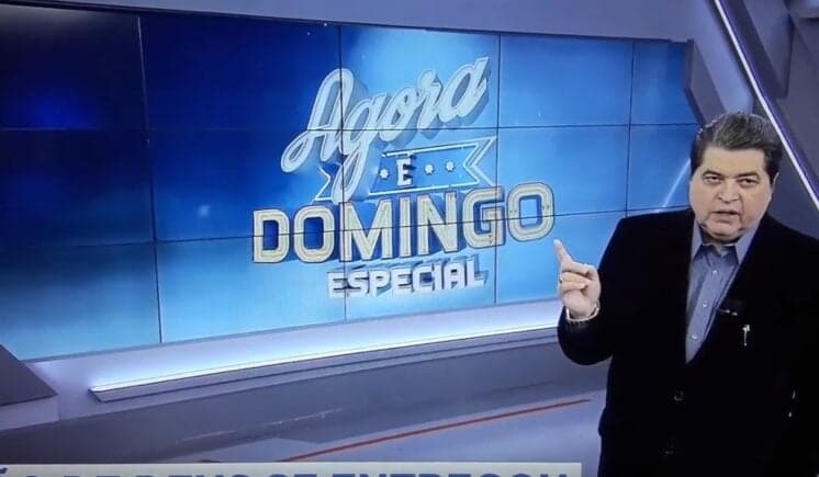 Datena quebra o silêncio, se irrita com fim de programa e dispara: "incompetência minha"