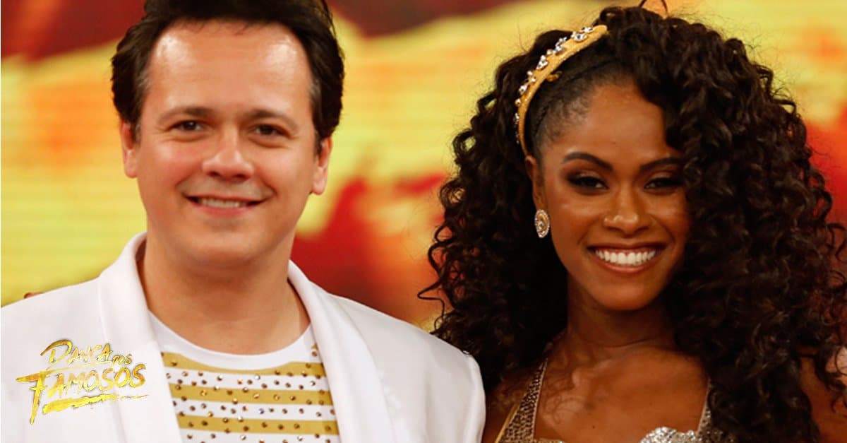 Danton Mello acabou perdendo o Dança dos Famosos no Domingão do Faustão (Foto: Reprodução) Danton Mello acabou perdendo o Dança dos Famosos no Domingão do Faustão (Foto: Reprodução)
