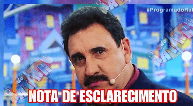 Ratinho divulga nota de esclarecimento e acaba com fake news espalhada
