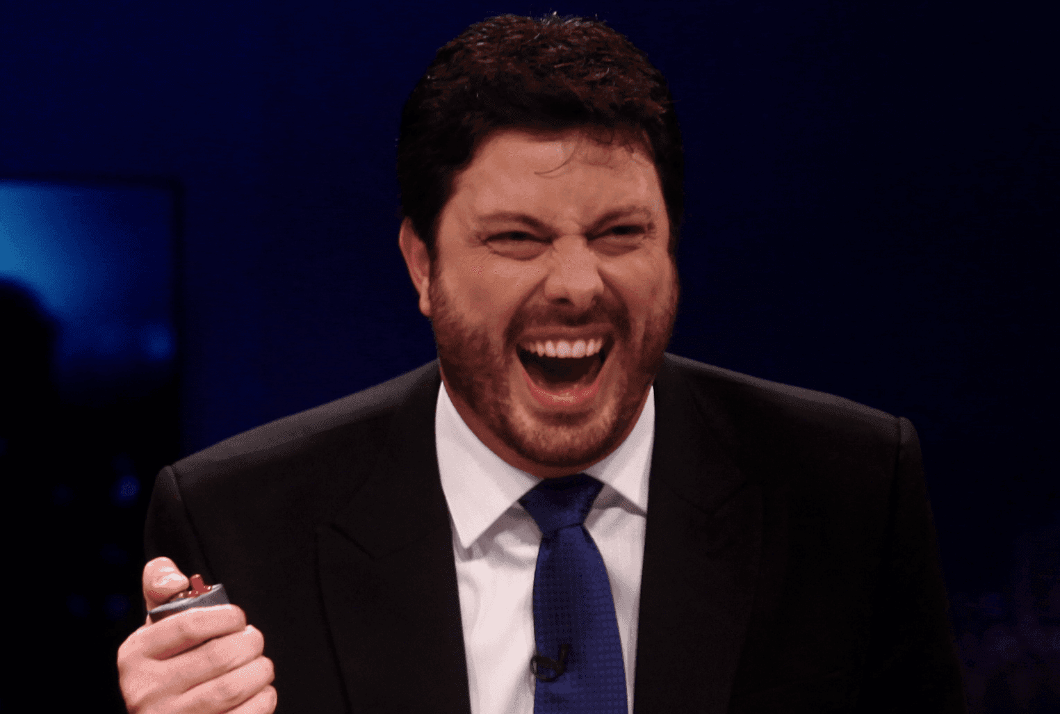 Danilo Gentili no seu The Noite, do SBT (Foto: Reprodução)