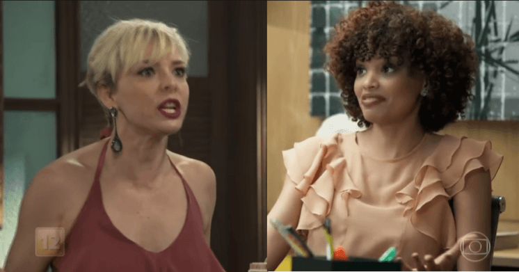 O Tempo Não Para: Mariacarla é racista e leva porrada de Vanda