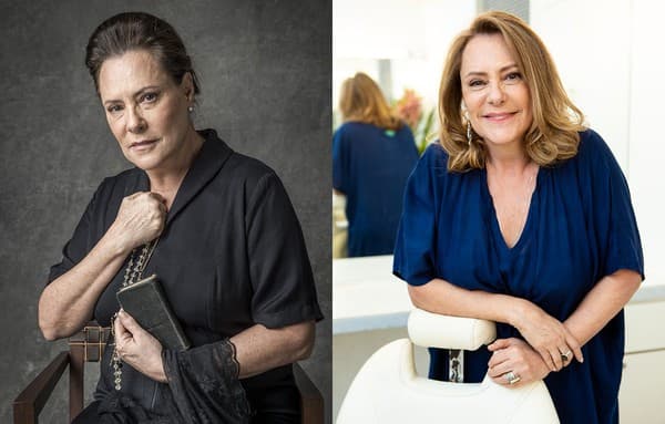 Mirtes tem transformação radical, começa a usar decote e atriz fica loira pela primeira vez na vida