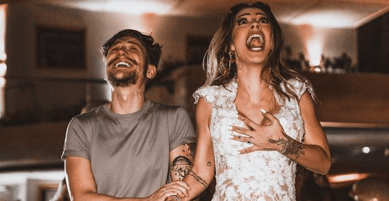 Gabi Brandt entrega detalhes sobre "chá revelação" e diz que Saulo Poncio, da polêmica com Letícia Almeida, foi aos prantos