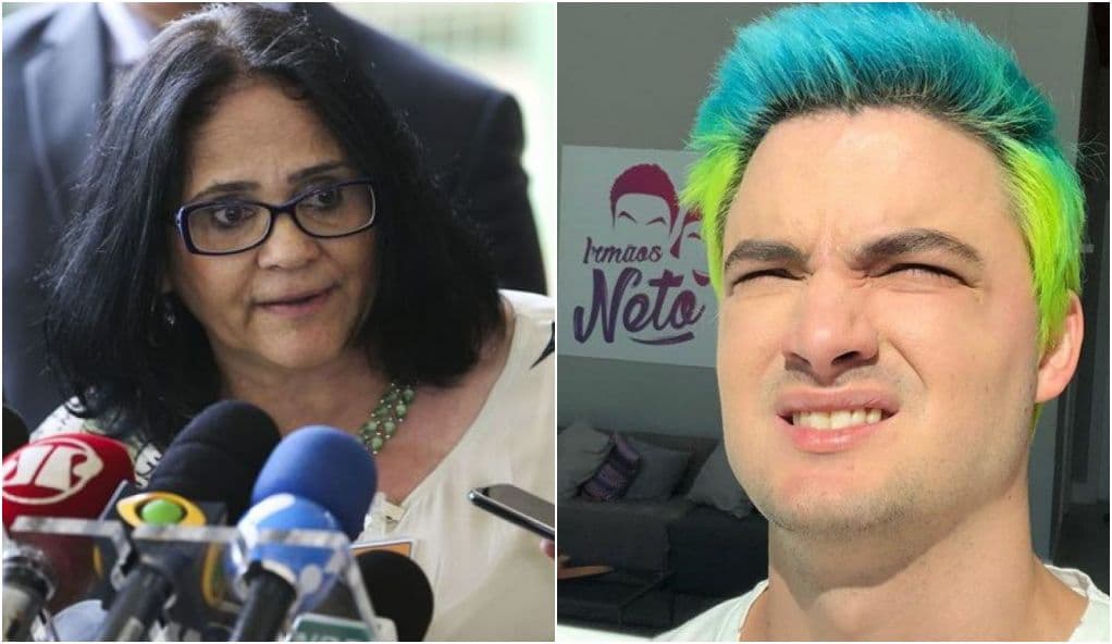 Felipe Neto se envolve em mais uma polêmica, bate-boca com ministra Damares e é detonado