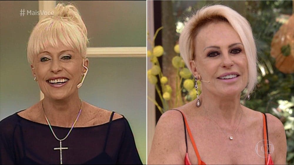 Ana Maria Braga inova, faz o desafio dos 20 anos com Louro José e relembra estreia do Mais Você