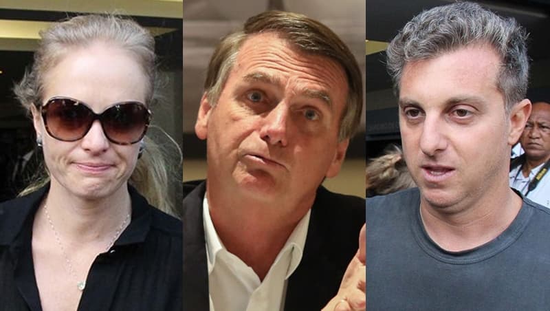 Filho de Bolsonaro expõe Luciano Huck com foto polêmica dos filhos de Angélica