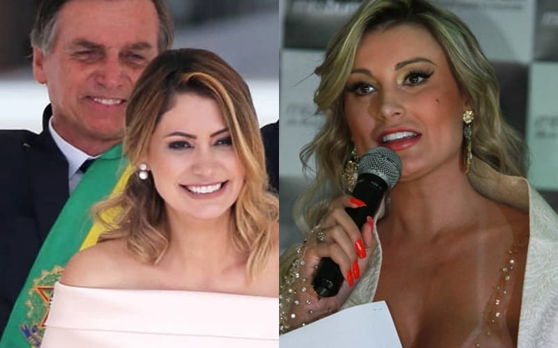 Gêmeas! Esposa de Jair Bolsonaro é confundida com Andressa Urach e vira piada