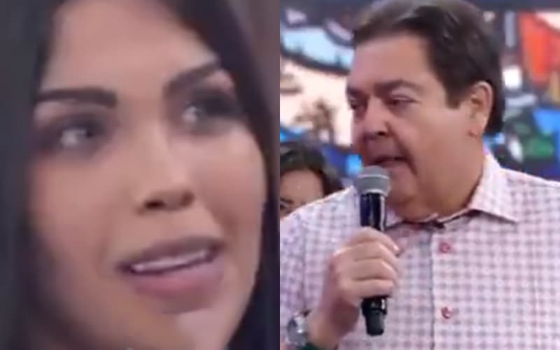 Após polêmica na Globo, Faustão mete o microfone na cara de bailarina