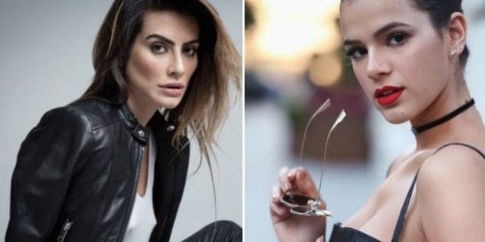 Bruna Marquezine e Cleo usam looks parecidos em festa da virada