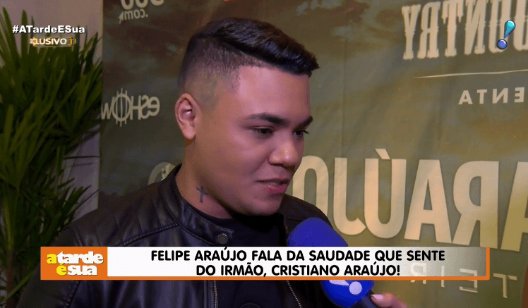 Felipe Araújo se emociona e relembra morte do irmão Cristiano Araújo: ‘Machuca demais’