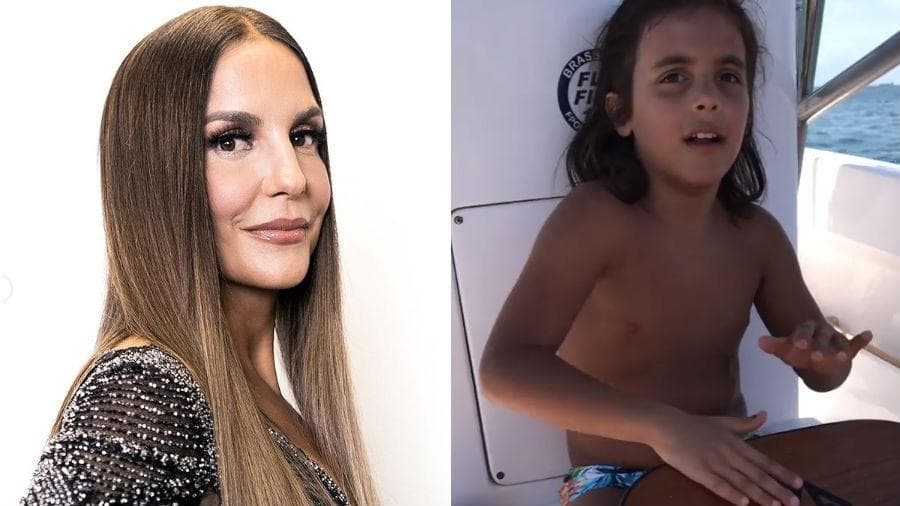 Filho de Ivete Sangalo rouba a cena tocando percussão com o pai e chama atenção