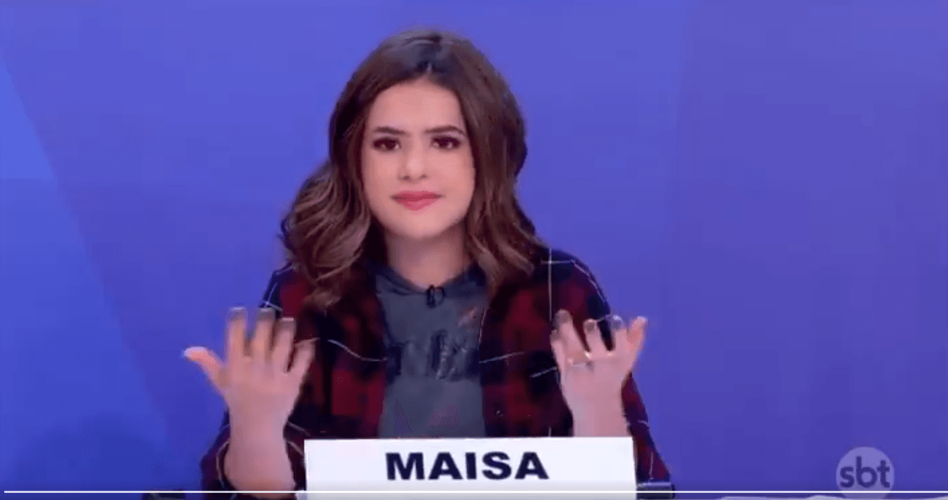 Maisa Silva no Silvio Santos. (Foto: Reprodução)