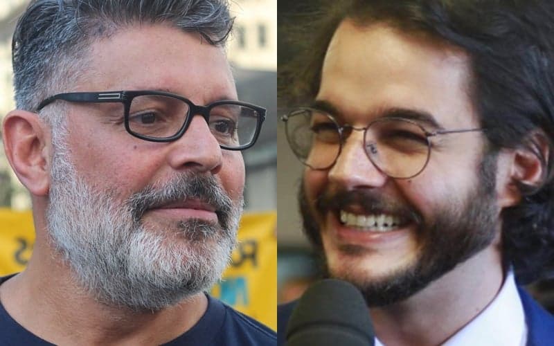 Alexandre Frota aparece comendo com namorado de Fátima Bernardes e Túlio surpreende com revelação