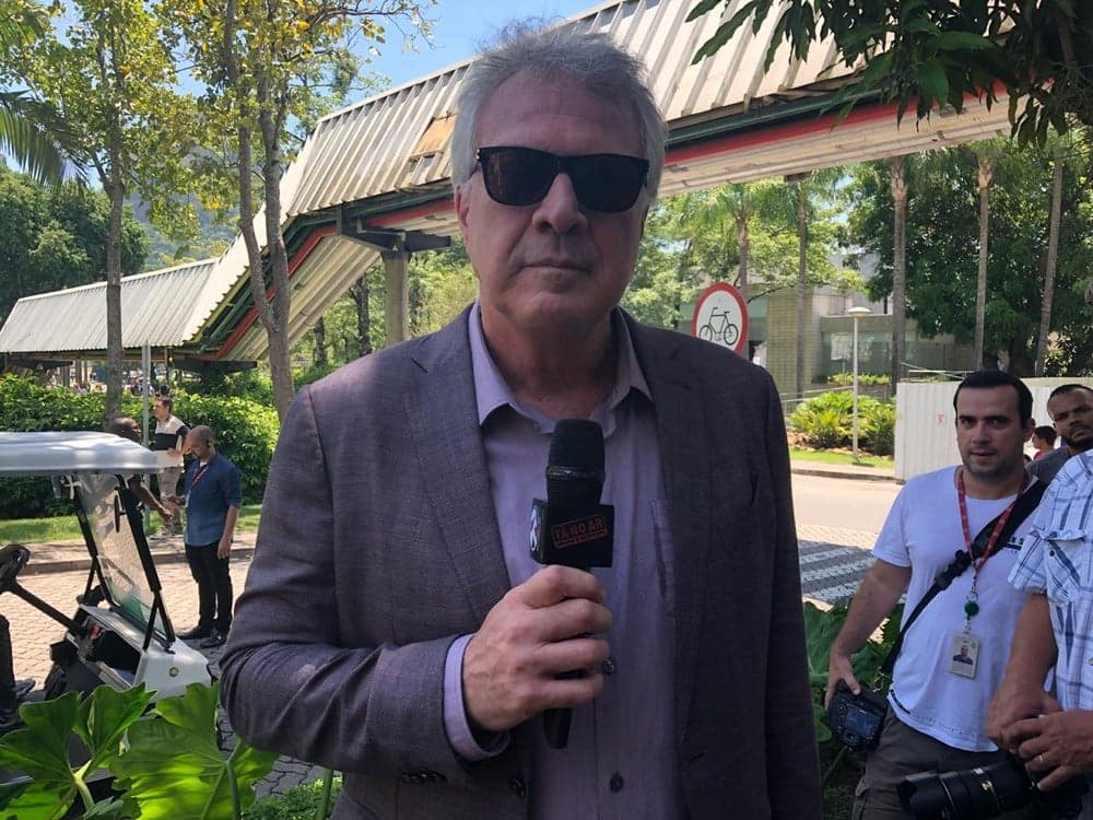 Pedro Bial participa da última gravação do 'Tá no Ar' — Foto: Vinicius Cunha / Gshow