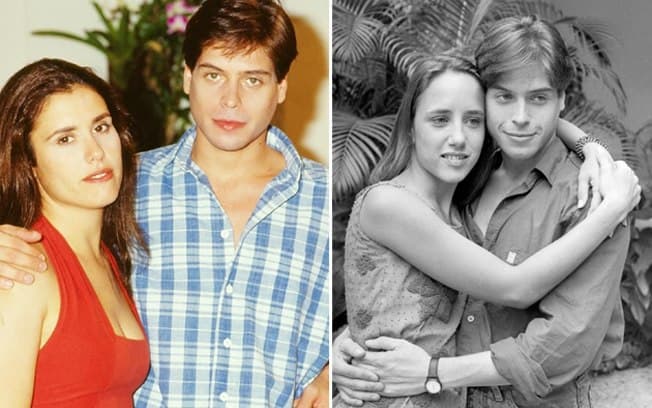 Grisalho, galã do passado da Globo surge com o marido em foto nas redes sociais