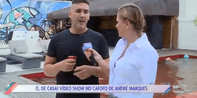 André Marques mostra casa luxuosa e revela detalhe na piscina