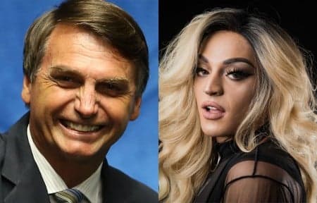 Após exagerar na maquiagem, Bolsonaro é confundido com Pabllo Vittar
