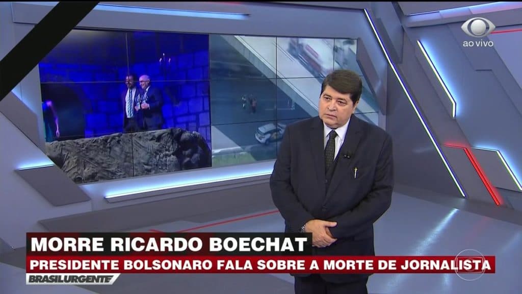 Datena se derrama em lágrimas ao vivo e não consegue terminar o Brasil Urgente após morte de Ricardo Boechat