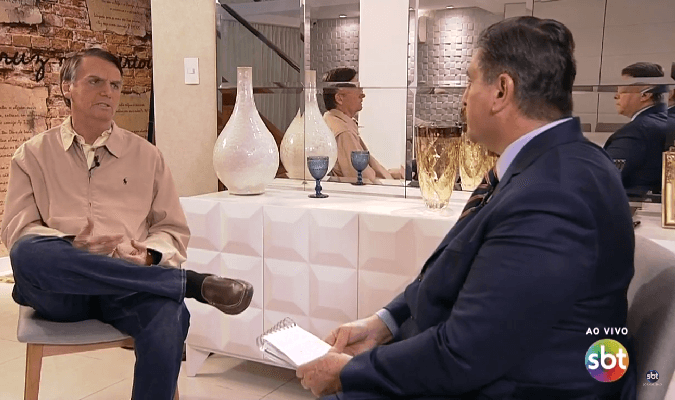 Conversa particular de Jair Bolsonaro e Carlos Nascimento vem à tona e detalhes são divulgados