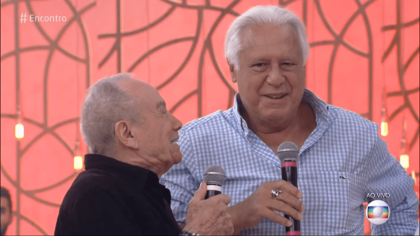 Antonio Fagundes e Stênio Garcia no Encontro da Globo (Foto: Reprodução) Antonio Fagundes e Stênio Garcia no Encontro da Globo (Foto: Reprodução)