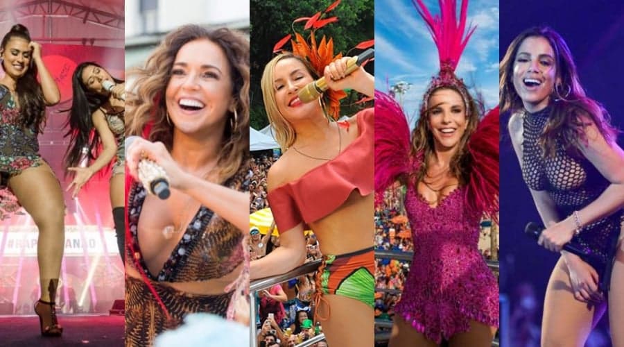 Ivete Sangalo, Anitta, Daniela Mercury, Claudia Leitte e os cachês milionários dos ícones do Carnaval 2019