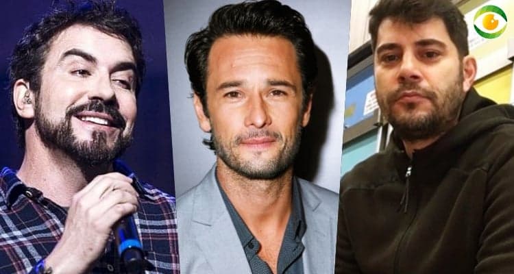 Padre Fabio de Melo encontra com ator Rodrigo Santoro e zoa Evaristo Costa
