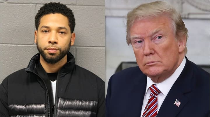 Presidente Donald Trump comenta prisão de ator que teria simulado ataque racista contra si mesmo