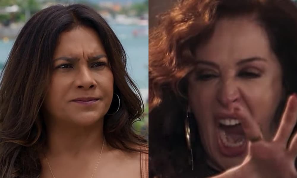 Cláudia Raia e Dira Paes vão trocar tortadas na cara em Verão 90