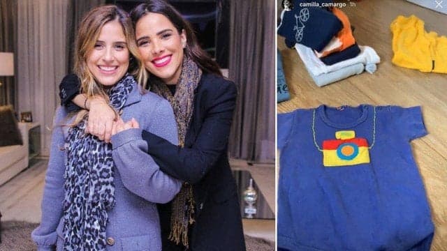 Wanessa reaproveita roupas dos filhos e doa para a irmã Camilla Camargo, que está grávida