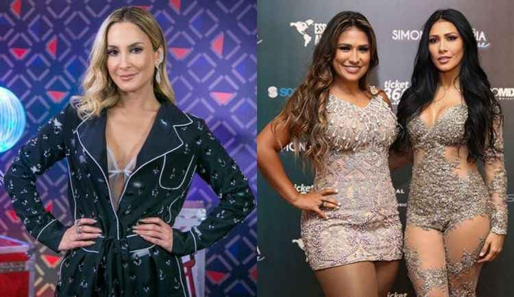 Claudia Leitte aparece nos bastidores do The Voice Kids imitando Simone e Simaria e gera clima