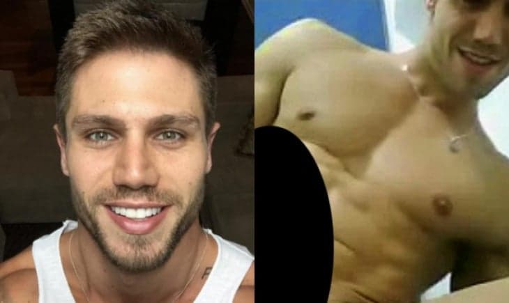 Ex-BBB Jonas resolveu sensualizar coberto apenas por uma toalha