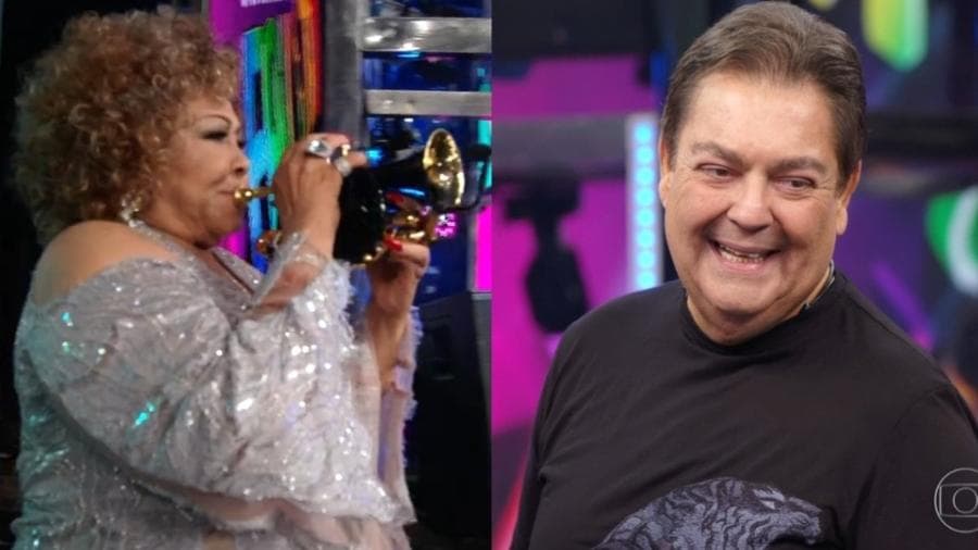 Alcione participa do Domingão, faz Faustão soltar palavrão ao vivo e causa por atitude inesperada