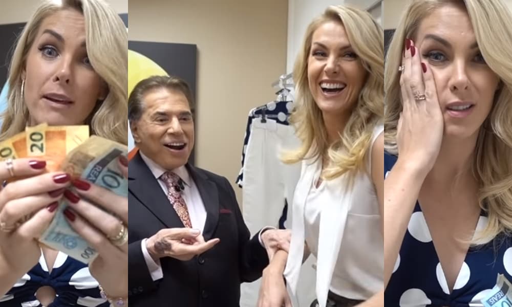 Ana Hickmann mostra bastidores de encontro épico com Silvio Santos e revela se dinheiro distribuído pelo apresentador no SBT é verdadeiro