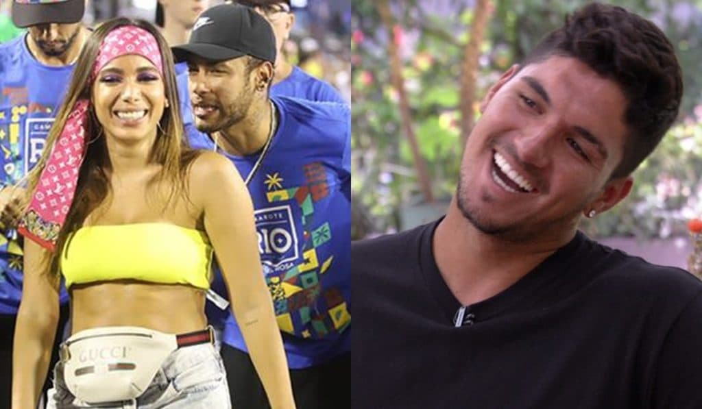 Anitta diz se ficou com Gabriel Medina e explica marca de batom na boca de Neymar