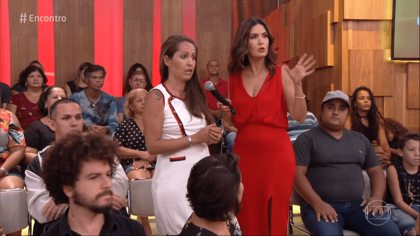 Fátima Bernardes ficou em choque com a opinião da moça (Foto: Reprodução) Fátima Bernardes ficou em choque com a opinião da moça (Foto: Reprodução)