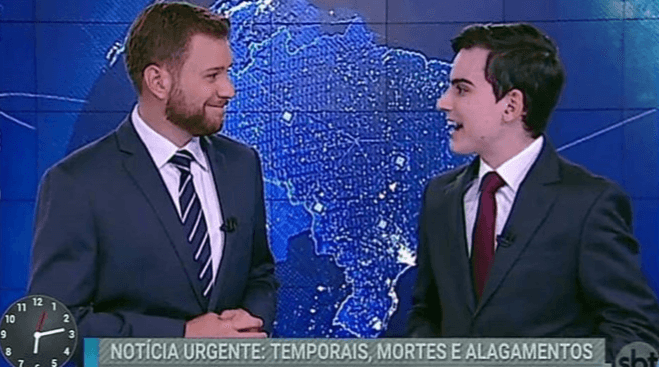Apresentadores do SBT e Record ficam presos em alagamentos e são substituídos às pressas