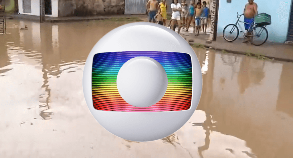 Jornalista da Globo quebra o protocolo e aparece boiando na lama ao vivo em Natal