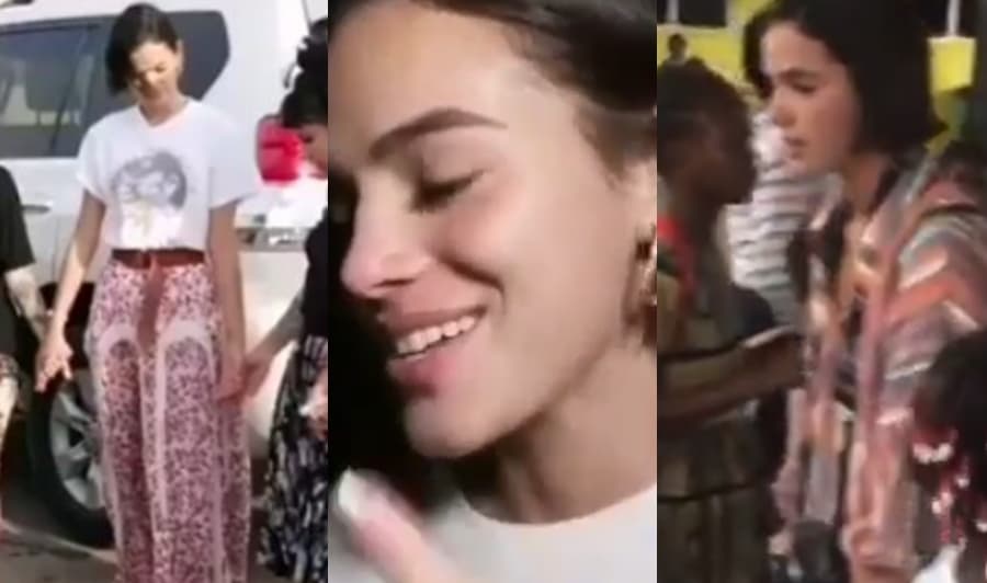 Bruna Marquezine é flagrada orando e fazendo revelações sobre Deus na África: "Disseram pra eu não vir!"